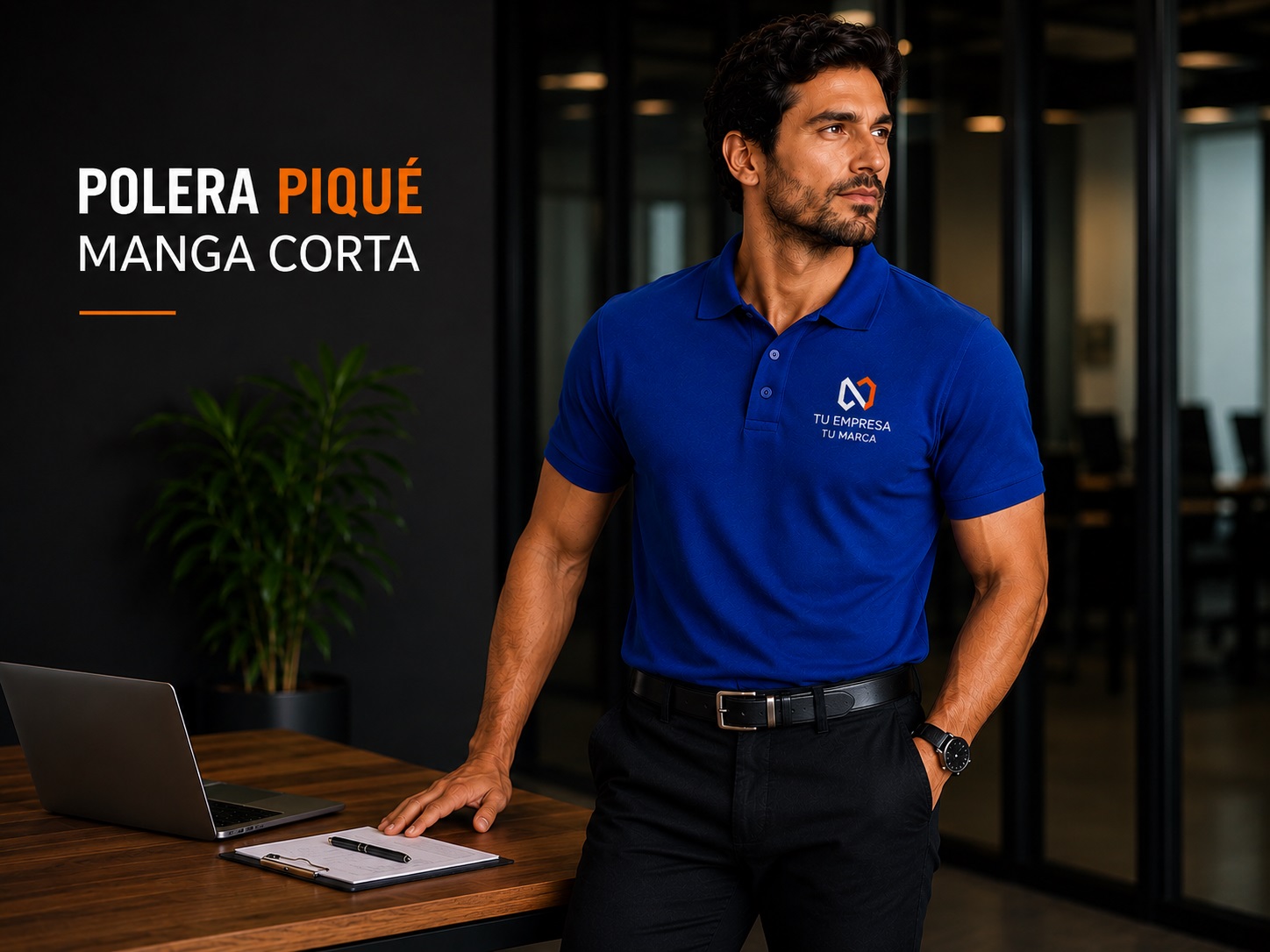 Polera piqué corporativa Textil Nueva Imagen
